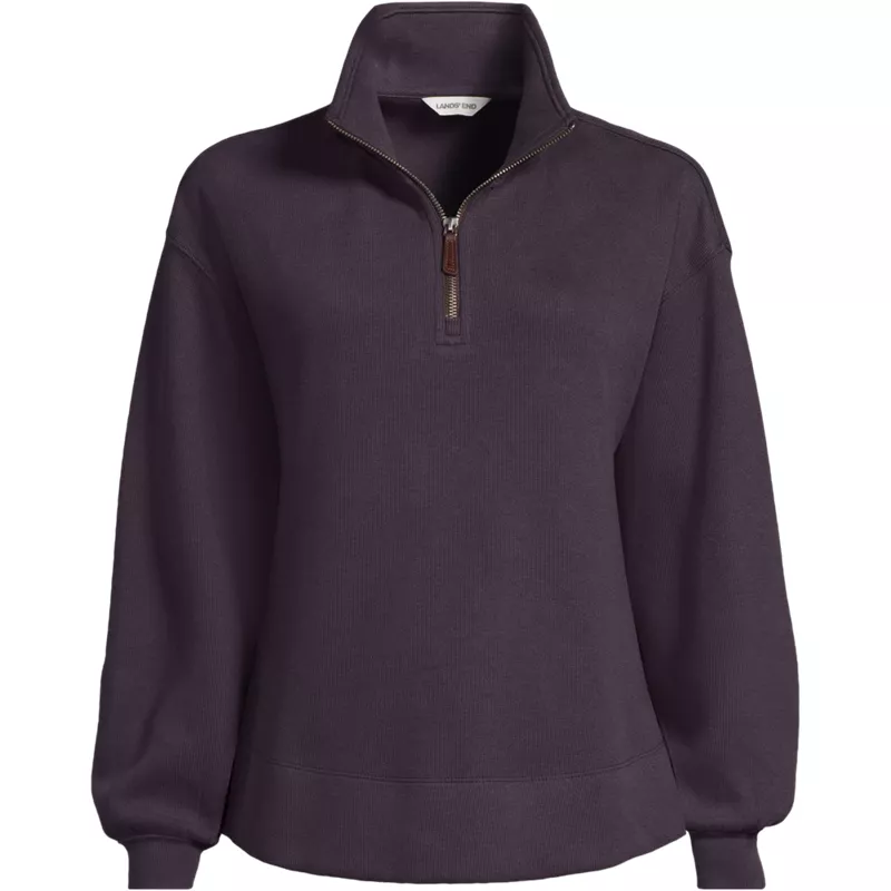 Women's Long Sleeve Bedford Quarter Zip Popover, Front