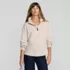 Women's Long Sleeve Bedford Quarter Zip Popover, alternative image
