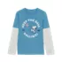Peanuts™ x Lands' End Boys Long Sleeve Twofer Graphic Tee, alternative image