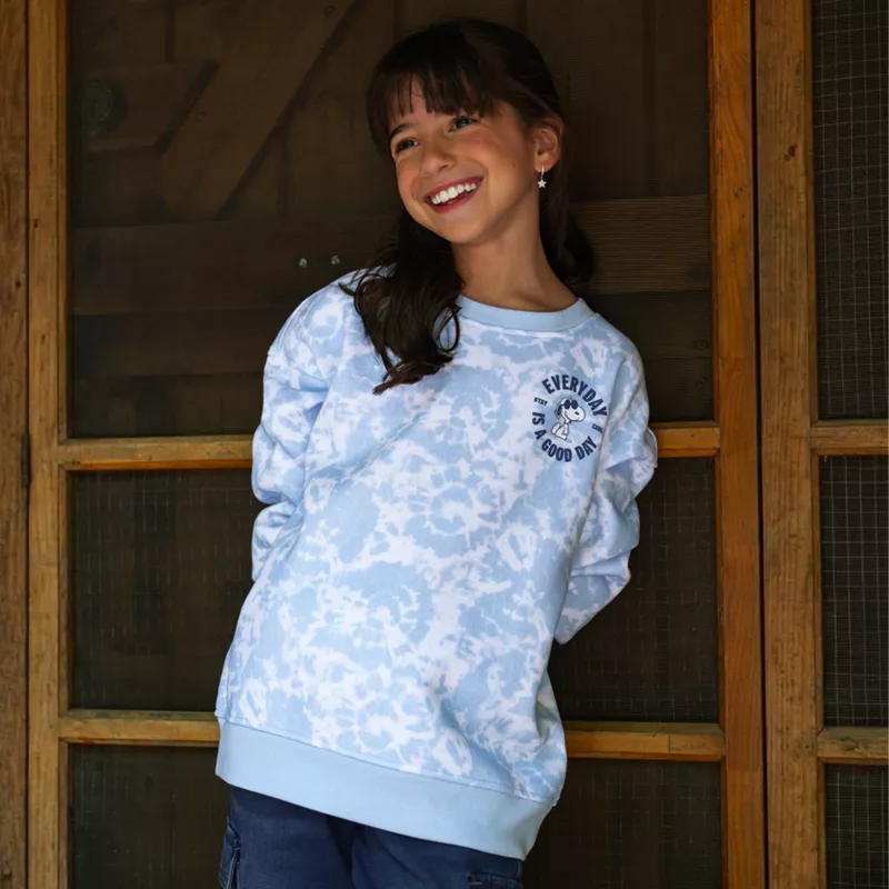 Peanuts™ x Lands' End Boys Crewneck Sweatshirt, alternative image