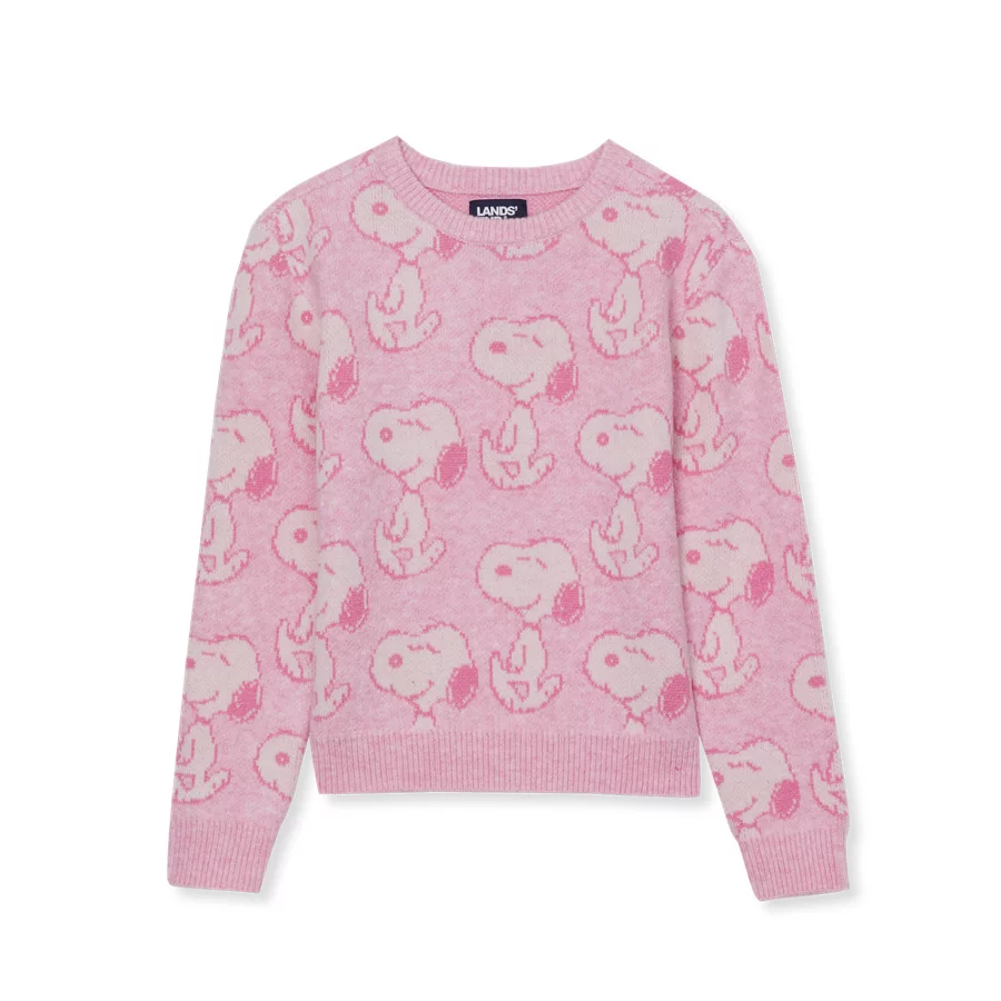 Peanutstm X Lands End Girls' Graphic Sweater