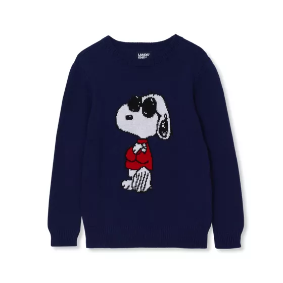 Peanuts™ x Lands' End Boys Festive Sweater - primary