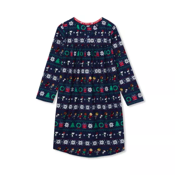 Peanuts™ x Lands' End Girls Flannel Nightgown - primary