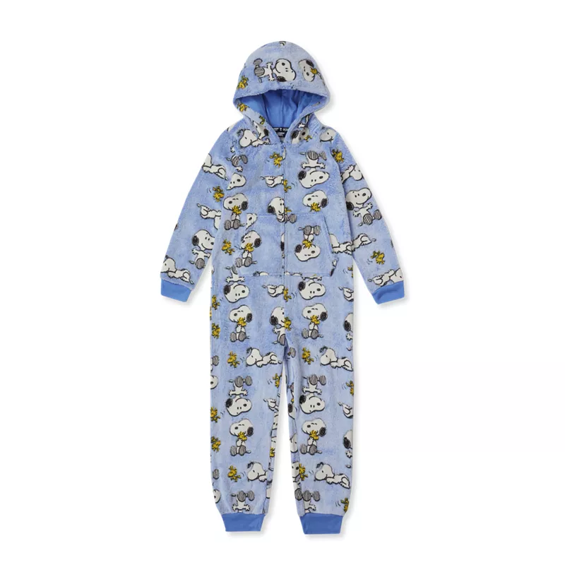 Peanuts™ x Lands' End Kids Plush Onesie, alternative image