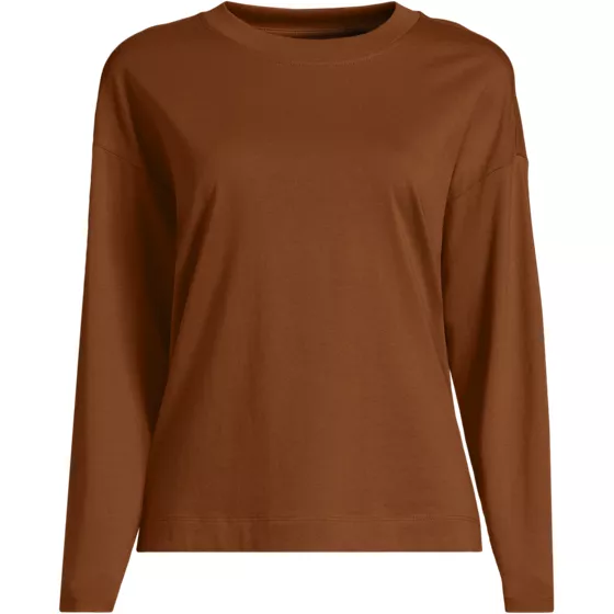 Women's Super T Long Sleeve Modern Crop Crew - primary