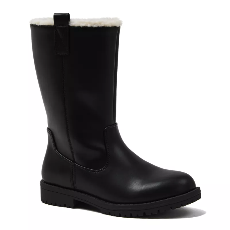 Girls Zip Up Tall Boots, alternative image