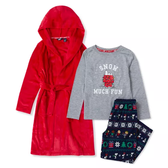 Peanuts™ x Lands' End Kids 3 Piece Sleep Set - primary