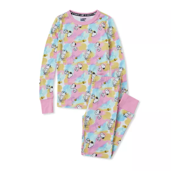 Peanuts™ x Lands' End Kids Long Sleeve Snug Fit Pajama Set - primary