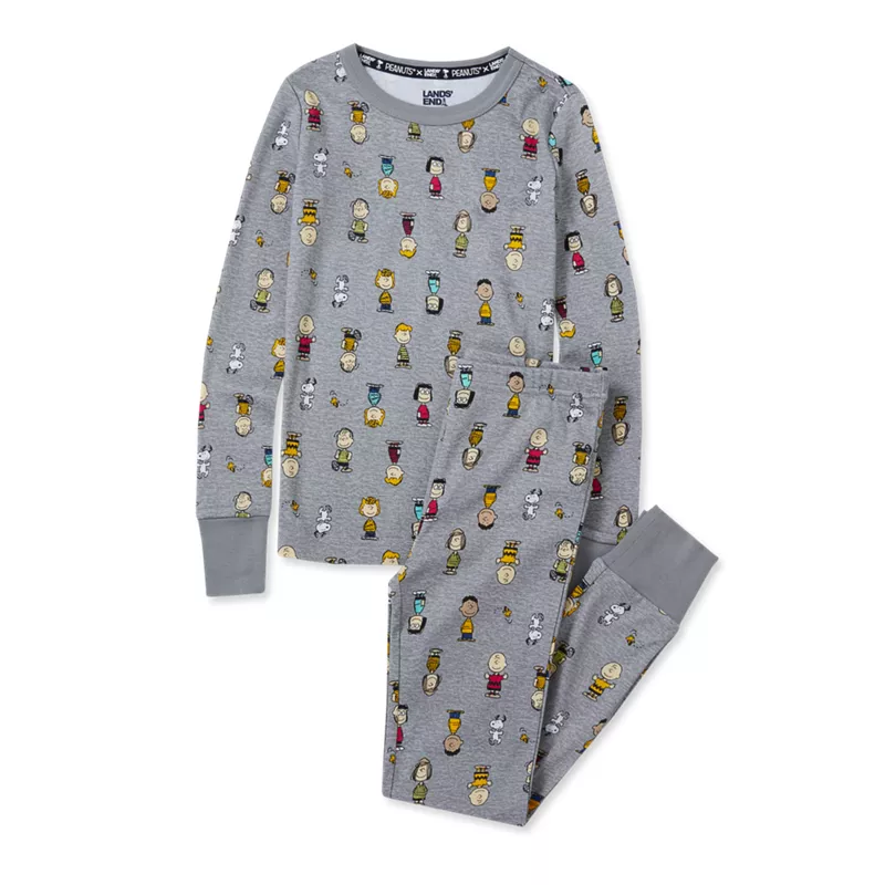 Peanuts™ x Lands' End Kids Long Sleeve Snug Fit Pajama Set, alternative image