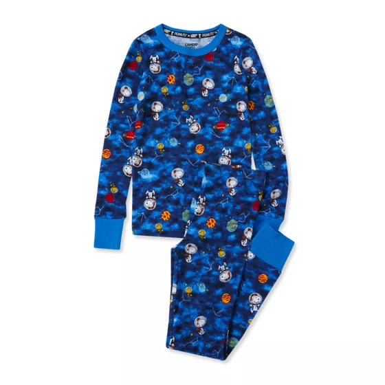 Peanuts™ x Lands' End Kids Long Sleeve Snug Fit Pajama Set - primary