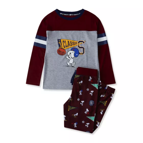 Peanuts™ x Lands' End Boys Jersey Sleep Set - primary
