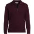 Men's Long Sleeve Bedford Fold Down Collar Quarter Zip, Front