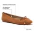 Women's Essential Square Toe Ballet Flats, alternative image