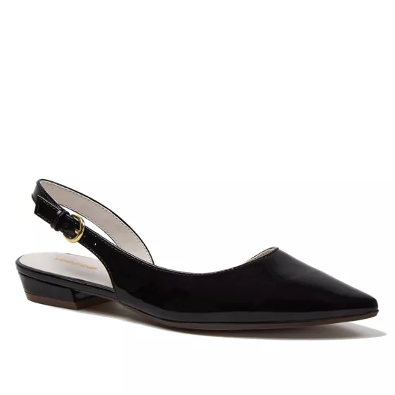 Women's Leather Slingback Low Heels - primary
