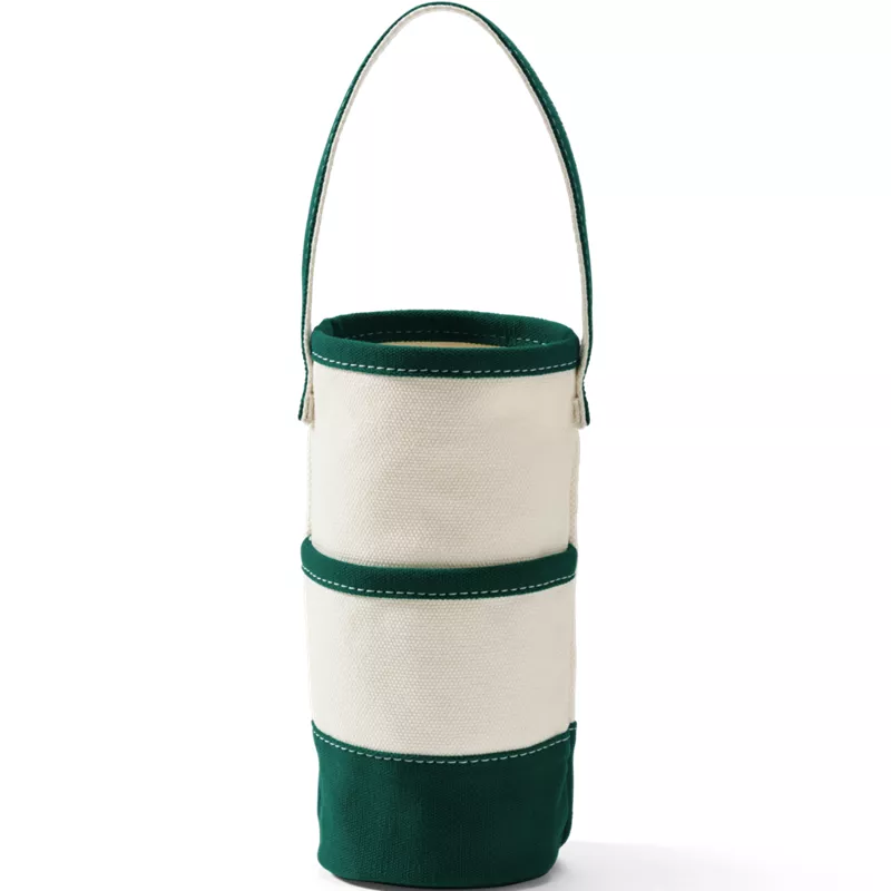 Canvas Wine Bottle Tote, Front