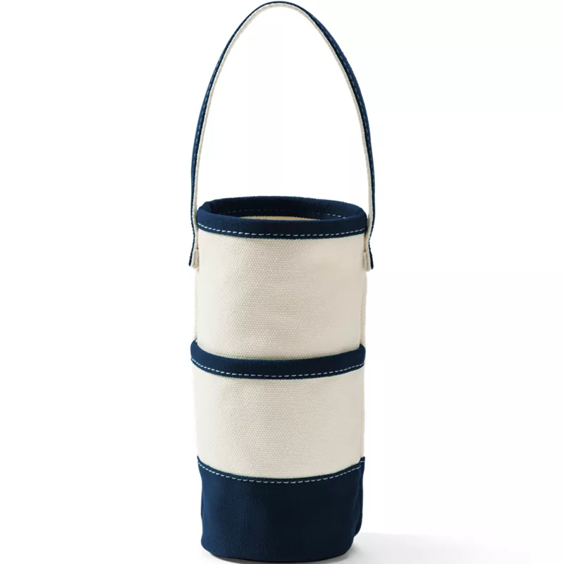 Canvas Wine Bottle Tote, Front
