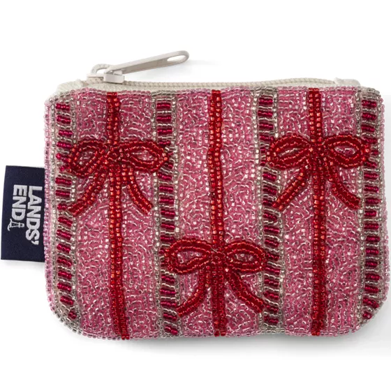 Beaded Canvas Coin Pouch - primary