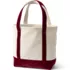 Medium Velvet Open Top Canvas Tote, Back