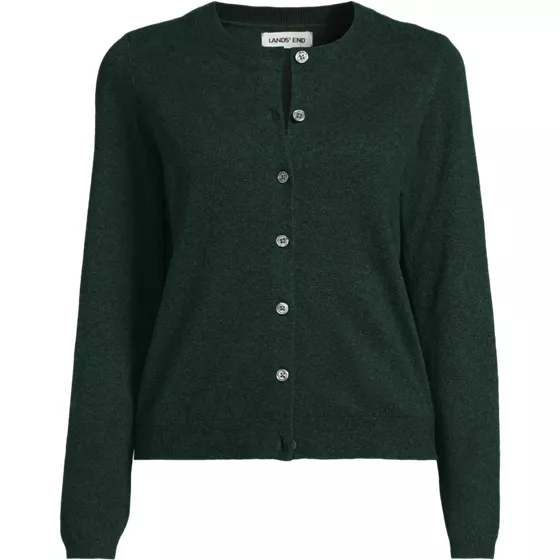 Women's CashTouch Crew Neck Cardigan Sweater - primary