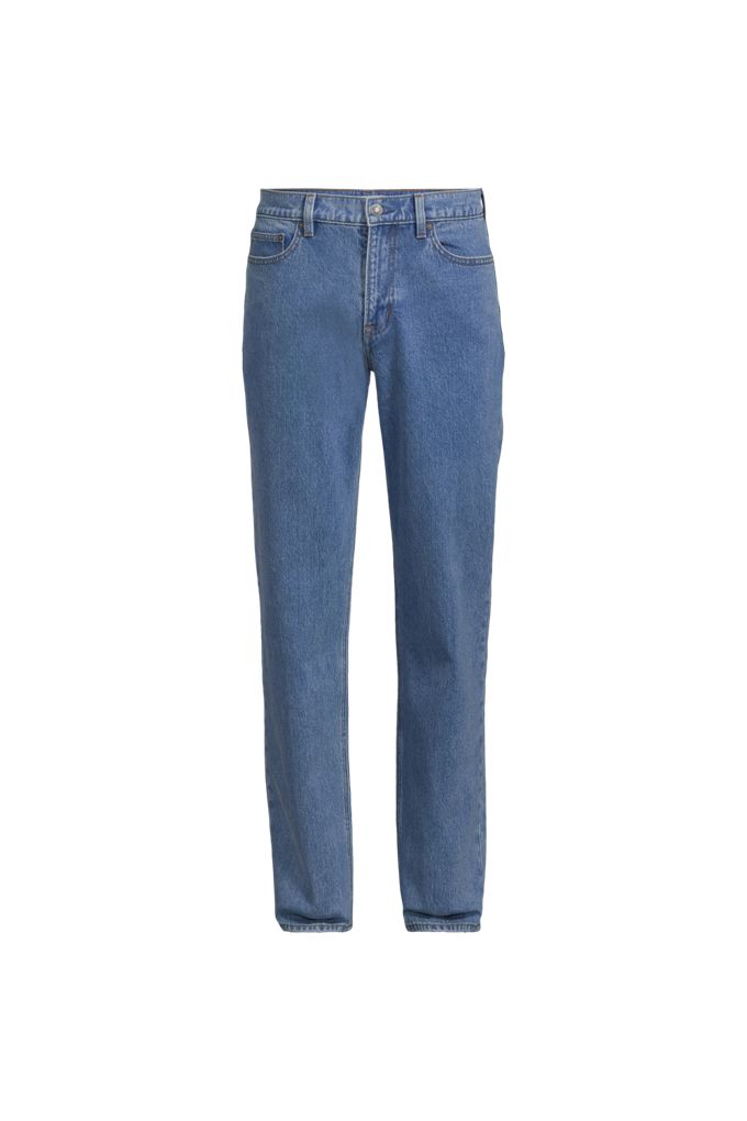 Men's Stretch Comfort Waist Traditional Fit Jean - Lands' End - Blue - 35