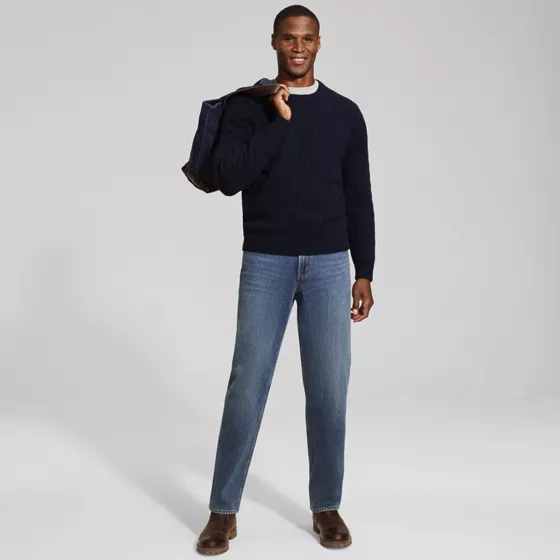 Men's Tall Stretch Comfort Waist Traditional Fit Jean - primary