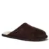 Men's Suede Shearling Lined Slippers, alternative image