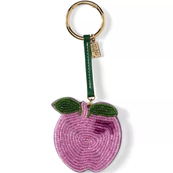 Apple Beaded Bag Charm - primary