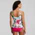 Women's Full Coverage Underwire Peplum Tankini Top, Back