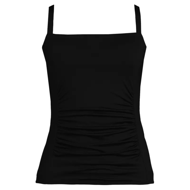 Women's Plus Size Swim Targeted Control Tankini Top, Front