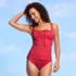 Women's Shirred Tankini Top, alternative image