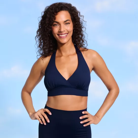 Women's Full Coverage Halter Bikini Top - primary