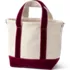 Small Velvet Open Top Canvas Tote, Back