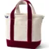 Small Velvet Open Top Canvas Tote, Front