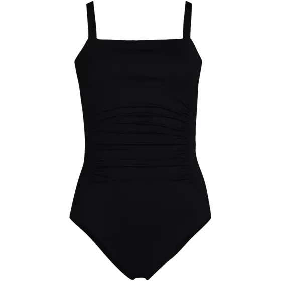 Women's Plus Size Square Neck One Piece Swimsuit - primary