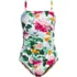 Women's Plus Size Square Neck One Piece Swimsuit, Front