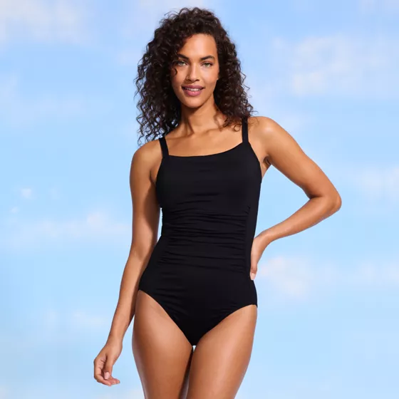 Women's Square Neck One Piece Swimsuit - primary