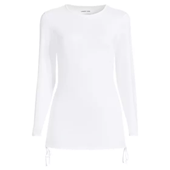 Women's SunShade UPF50 Convertible Ruched Long Sleeve Rash Guard - primary
