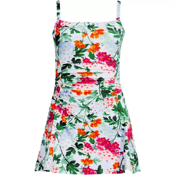 Women's Square Neck Swim Dress - primary
