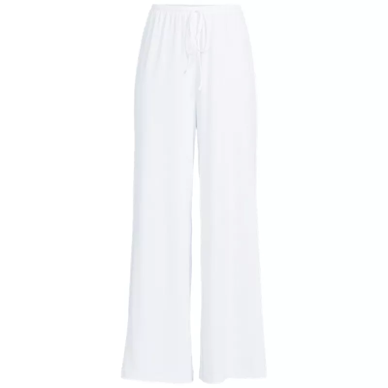 Women's Plus Size SunShade UPF50 Wide Leg Swim Cover Up Pants, Front