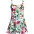 Women's Plus Size Tugless Tank Swim Dress, Front