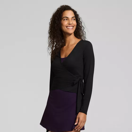 Women's SunShade UPF50 2-in-1 Reversible Long Sleeve Swim Cover Up Top - primary