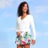 Women's SunShade UPF50 2-in-1 Reversible Long Sleeve Swim Cover Up Top, alternative image