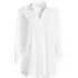 Women's Plus Size SunShade UPF50 Long Sleeve Button Down Swim Cover Up Shirt Dress, Front