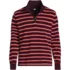 Men's Bedford Rib Casual Quarter Zip Pullover Sweater with Reversible Zipper, Front