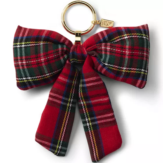 Plaid Bow Bag Charm - primary