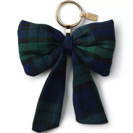 Plaid Bow Bag Charm - primary