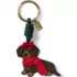 Scarf Dachshund Bag Charm, Front
