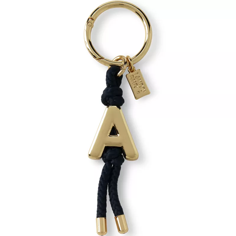 Gold Letter A Bag Charm, Front