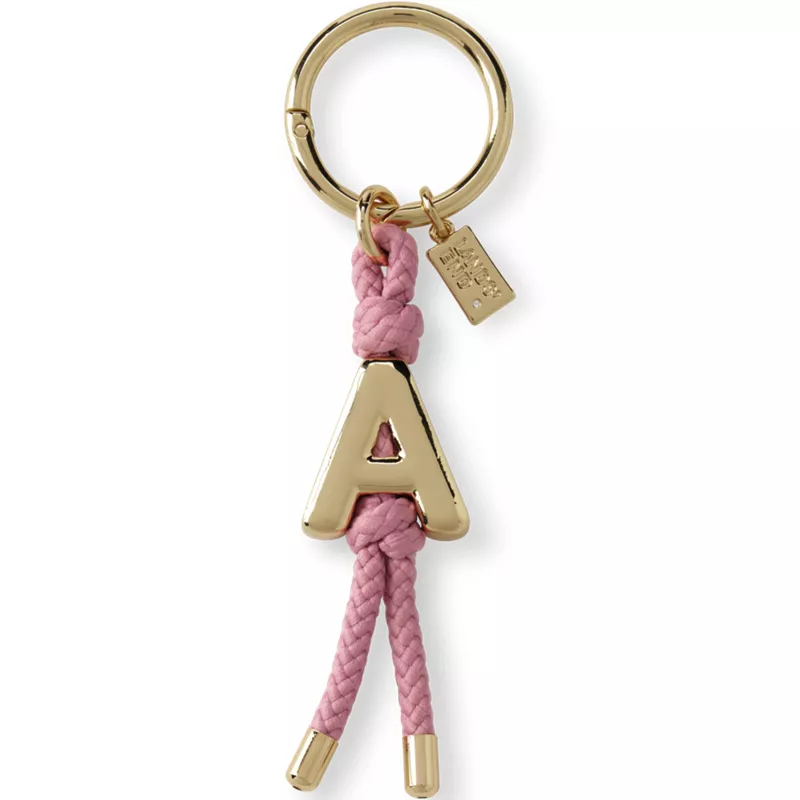 Gold Letter A Bag Charm, Front