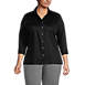 Women's Plus Size 3/4 Sleeve Performance Twill Shirt, Front